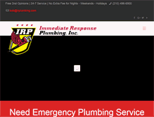 Tablet Screenshot of immediateresponseplumbing.com